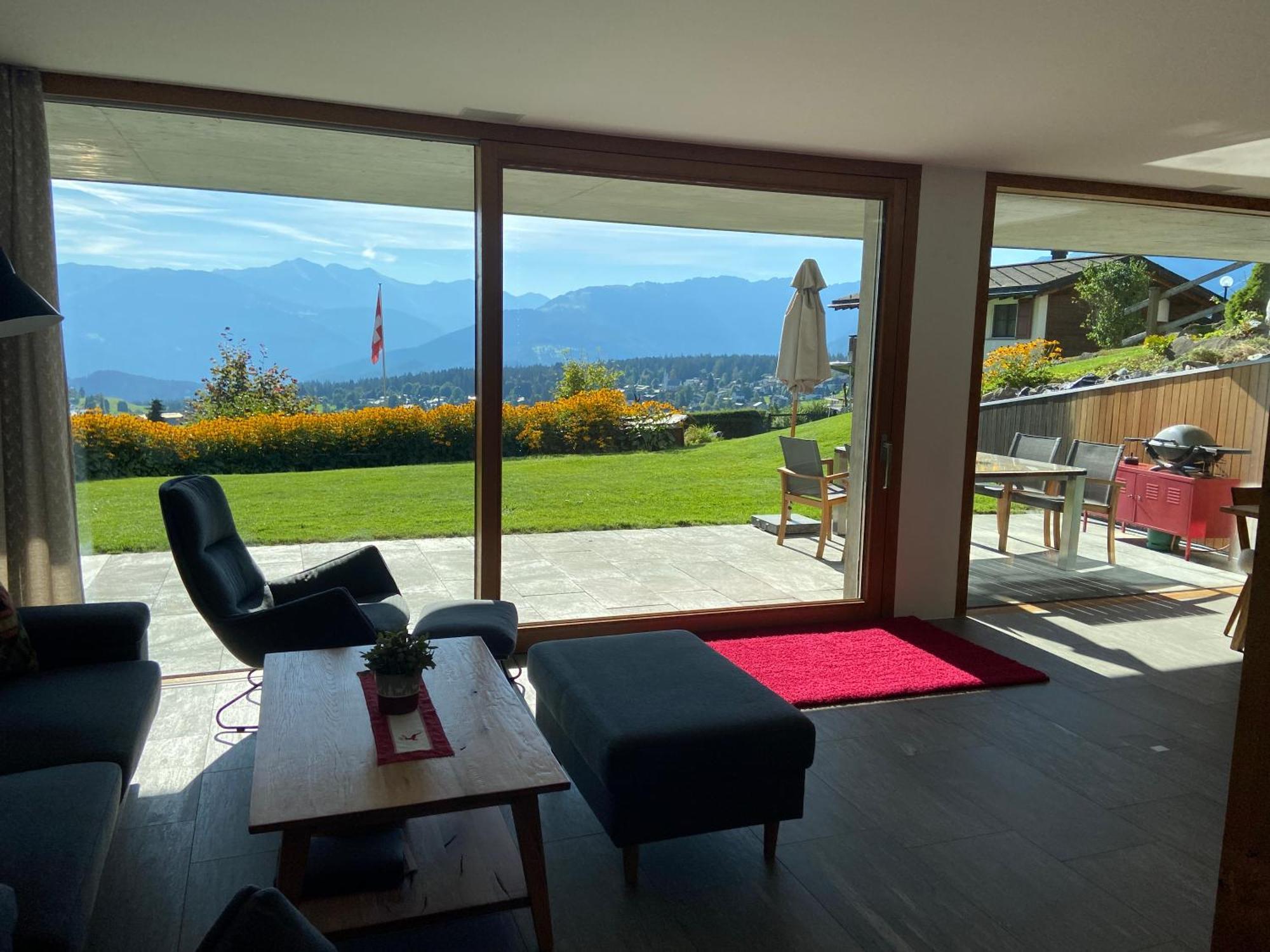 Casa Admisa, Spektakulaere Aussicht, Ski In And Out, Hochwertige Einrichtung, Valserstein Und Eiche Flims Exterior foto
