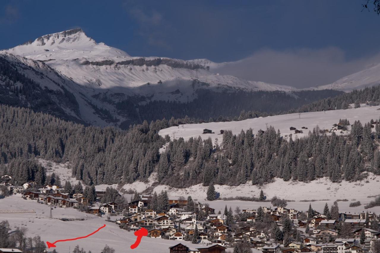 Casa Admisa, Spektakulaere Aussicht, Ski In And Out, Hochwertige Einrichtung, Valserstein Und Eiche Flims Exterior foto